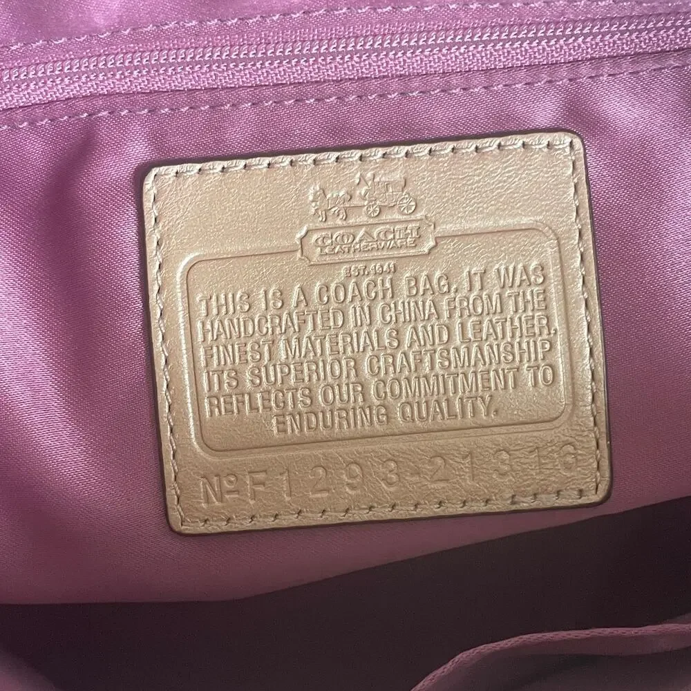 Rare Coach Madison Pinnacle Exotic Carrie Satchel Python Embossed Leather 28608